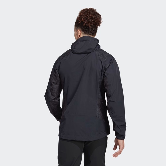 adidas TERREX Xperior Hybrid Rain Jacket HN2912 (Black) - Picture 4 of 8